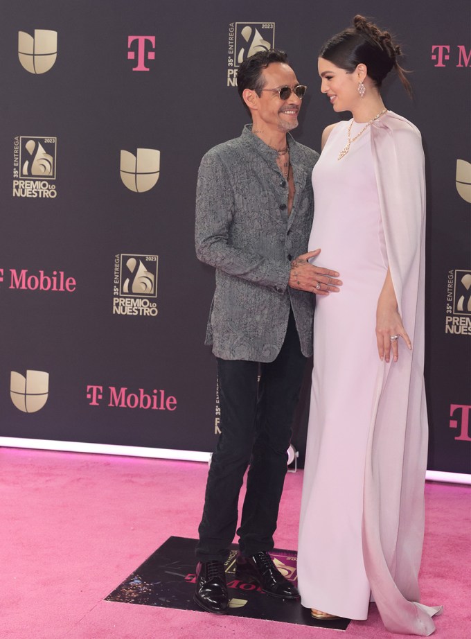 Nadia Ferreira with Marc Anthony