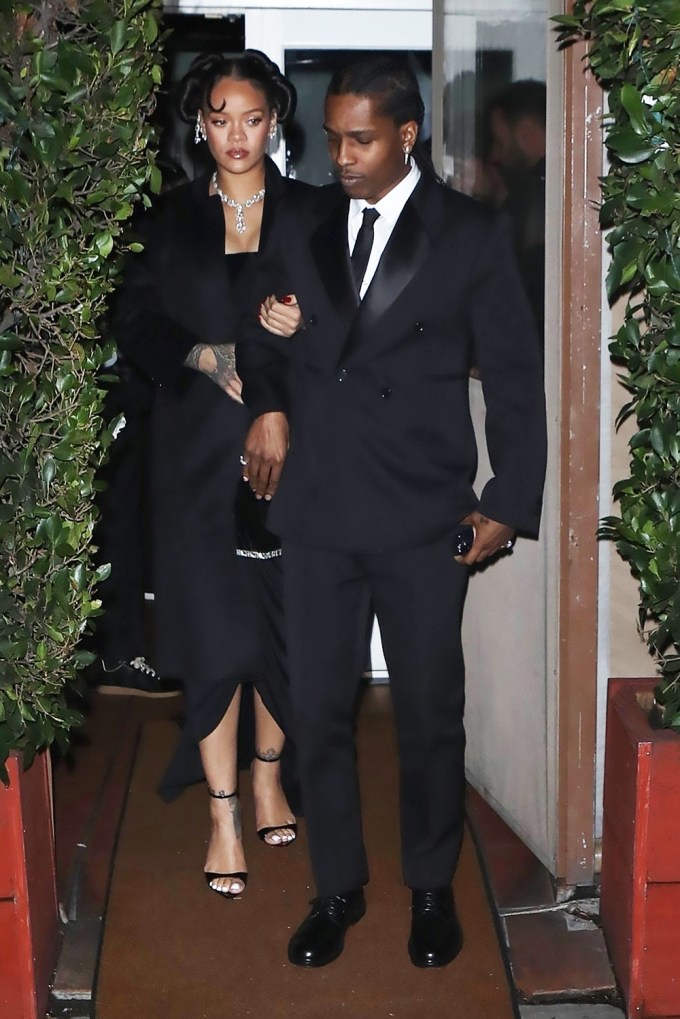 Rihanna & ASAP Rocky At Giorgio Baldi