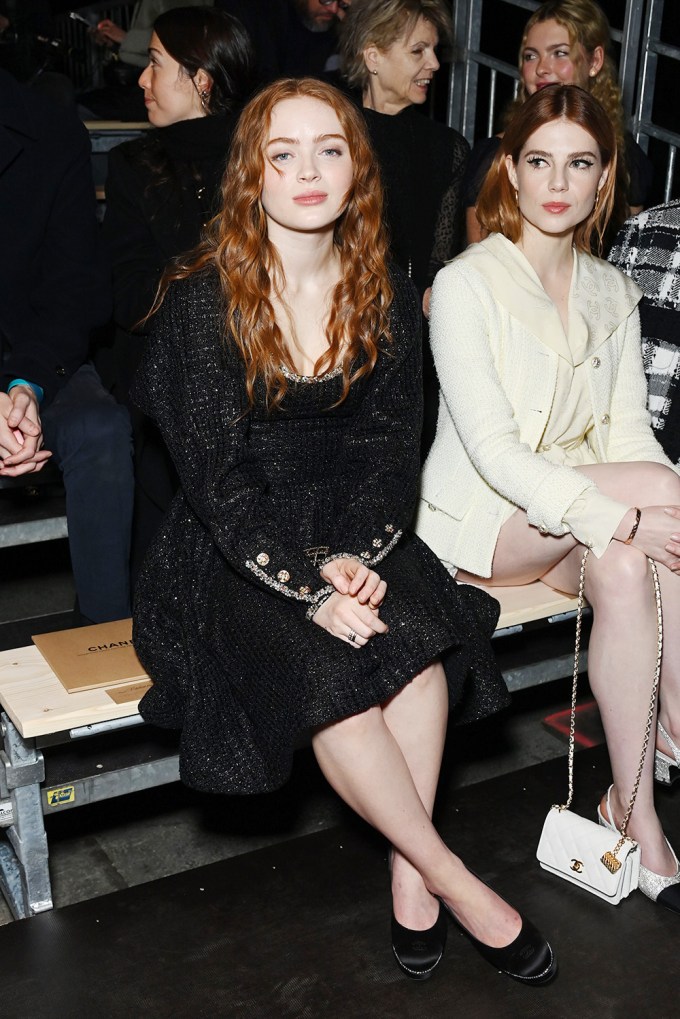 Sadie Sink & Lucy Boynton At Chanel