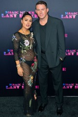 Actors Salma Hayek, left, and Channing Tatum pose for photos on the red carpet at the premiere of the movie, "Magic Mike's Last Dance,", in Miami Beach, FlaMagic Mike's Last Dance, Miami Beach, United States - 25 Jan 2023