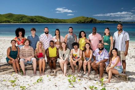 Cast from SURVIVOR Season 44. Pictured (L-R): Top Row: Lauren Harpe, Carson Garrett, Matthew Grinstead-Mayle, Claire Rafson, Danny Massa, Heidi Lagares-Greenblatt, Bruce Perreault, Sarah Wade, and Brandon Cottom. Bottom Row: Jaime Lynn Ruiz, Kane Fritzler, Carolyn Wiger, Josh Wilder, Frannie Marin, Matt Blankinship, Maddy Pomilla, Yamil “Yam Yam” Arocho, and Helen Li. Photo: Robert Voets/CBS ©2022 CBS Broadcasting, Inc. All Rights Reserved.