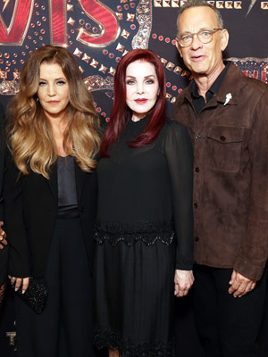 Lisa Marie Presley, Priscilla Presley, Tom Hanks