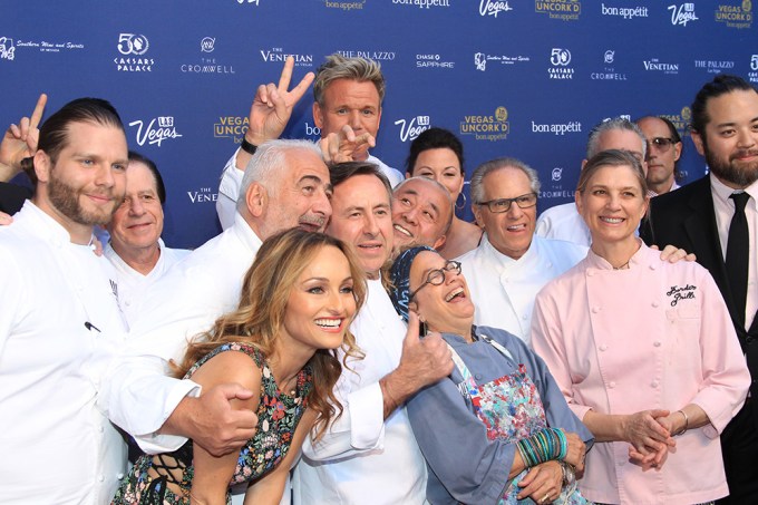 Giada De Laurentiis Poses With Her Fellow Chefs