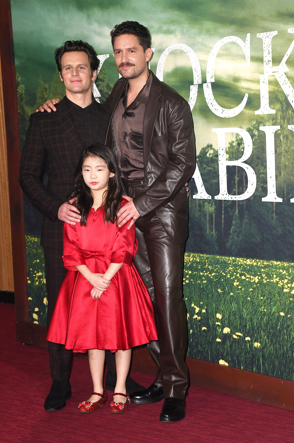 Dave Bautista, M. Night Shyamalan, and cast attend Universal Pictures' "Knock At The Cabin" World Premiere at Jazz at Lincoln Center on January 30, 2023 in New York City.Pictured: Kristen Cui,Ben Aldridge and Jonathan GroffRef: SPL5518515 310123 NON-EXCLUSIVEPicture by: Jackie Brown / SplashNews.comSplash News and PicturesUSA: +1 310-525-5808London: +44 (0)20 8126 1009Berlin: +49 175 3764 166photodesk@splashnews.comWorld Rights