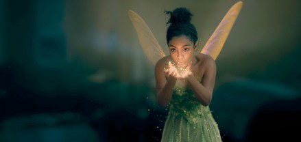 Yara Shahidi as Tinkerbell in Disney's live-action PETER PAN & WENDY, exclusively on Disney+. Photo courtesy of Disney. © 2023 Disney Enterprises, Inc. All Rights Reserved.