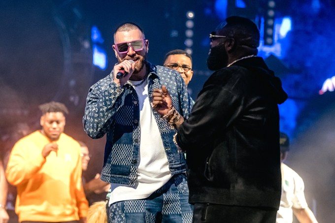 Travis Kelce and Rick Ross