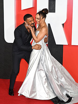 Tessa Thompson and Michael B. Jordan