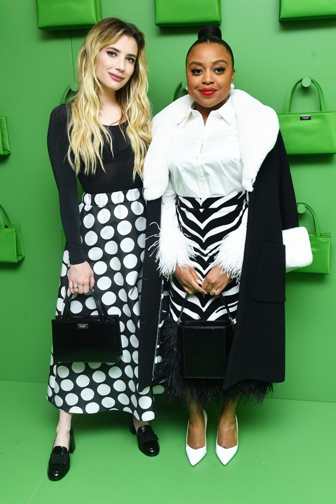 Emma Roberts & Quinta Brunson At Kate Spade