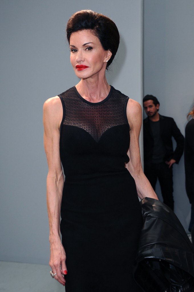 Janice Dickinson at Paris Fashion Week 2013