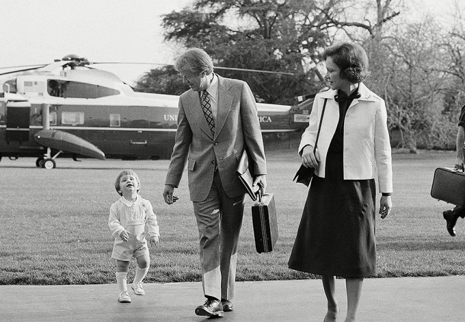 Jimmy & Rosalynn Carter With Their Grandson Jason