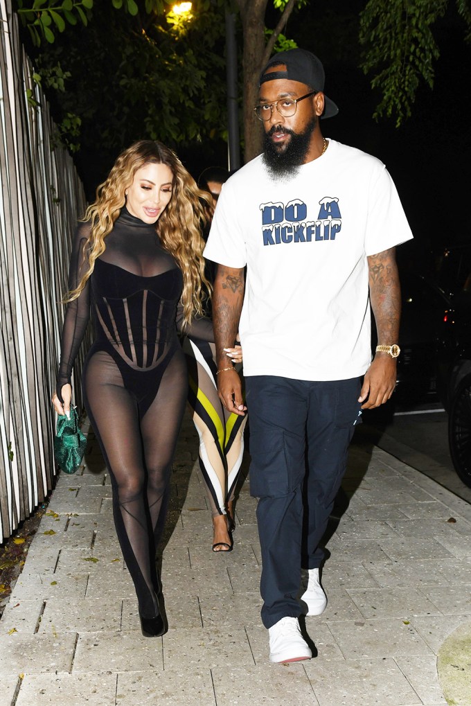 Larsa Pippen and Marcus Jordan Dine at Swan