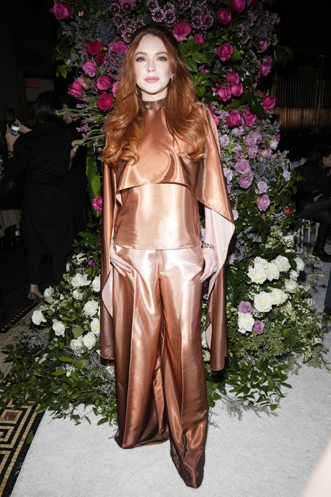 Lindsay Lohan at Christian Siriano