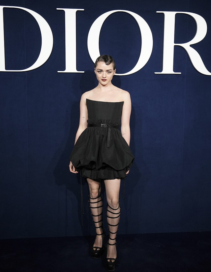 Maisie Williams At Christian Dior