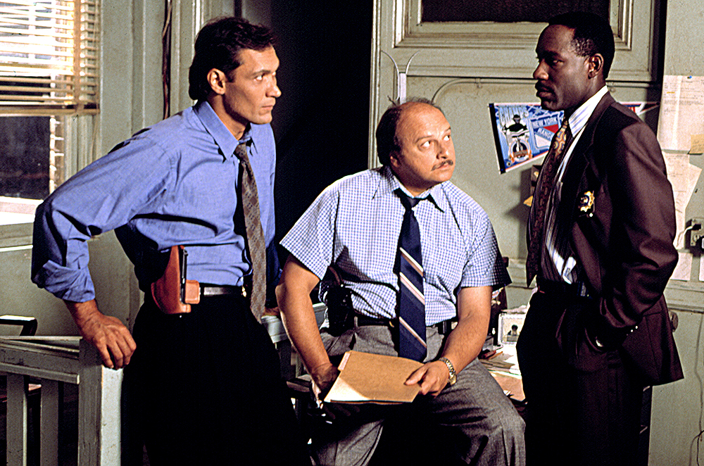 NYPD BLUE, Jimmy Smits, Dennis Franz, James McDaniel, 1993-2005. TM and Copyright (c)20th Century Fox Film Corp. All rights reserved.