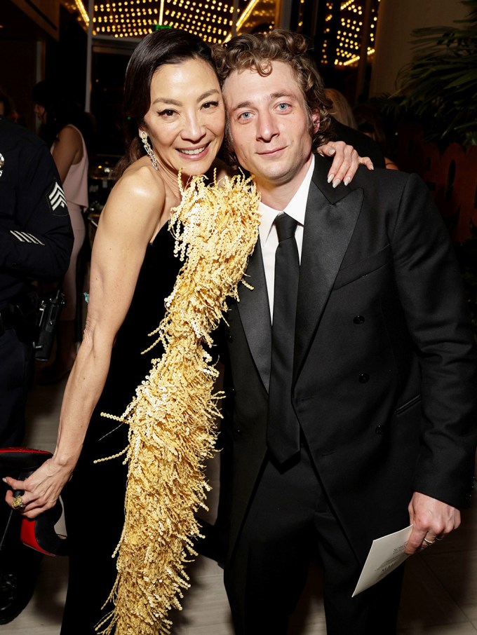 Michelle Yeoh and Jeremy Allen White