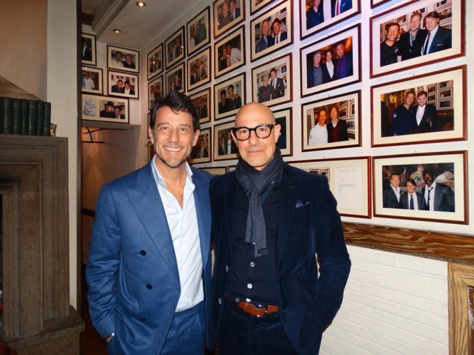 Stanley Tucci Dines at Antica Pesa, Rome