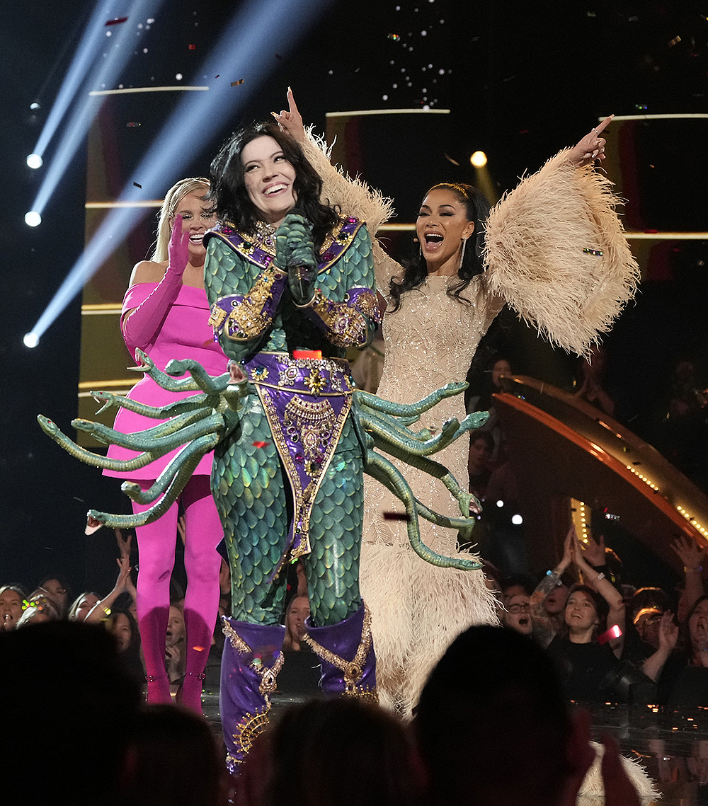 THE MASKED SINGER: Bishop Briggs in the “Season Finale” episode of THE MASKED SINGER airing Wednesday, May 17 (8:00-9:01 PM ET/PT) on FOX. CR: Michael Becker/FOX. ©2023 FOX Media LLC.