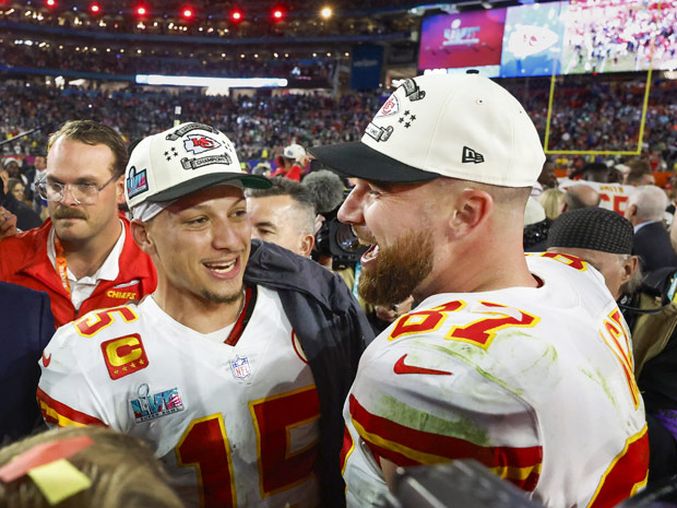 Patrick Mahomes and Travis Kelce