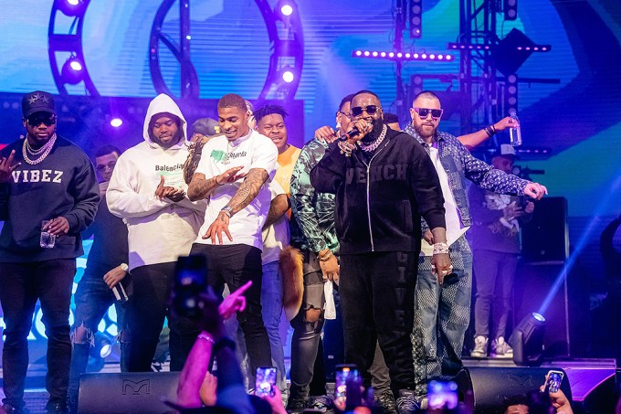 Travis Kelce and Rick Ross at Drai’s Nightclub