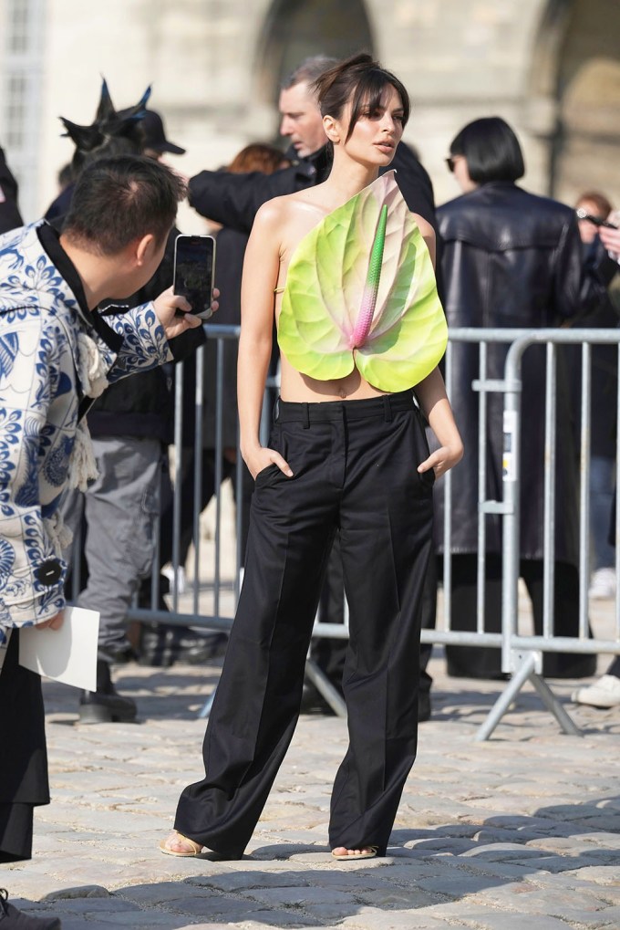 Emily Ratajkowski At Loewe