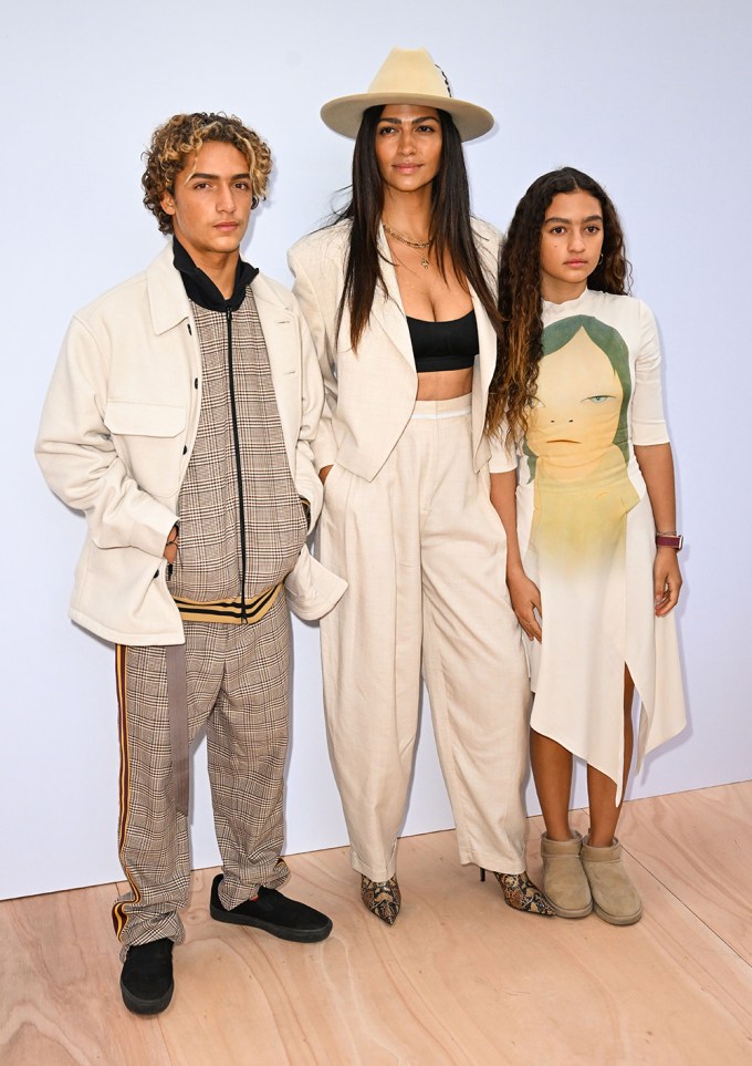 Camila Alves & Her Kids At Stella McCartney