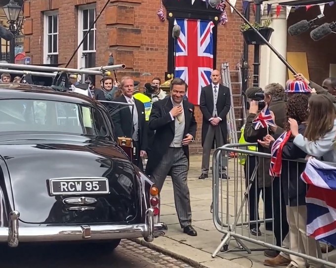 Dominic West Filming Charles & Camilla’s Wedding