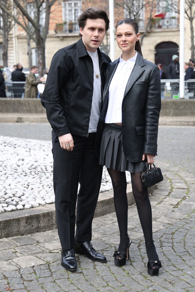 Brooklyn Beckham & Nicola Peltz At Miu Miu