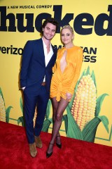 Chase Stokes and Kelsea Ballerini attend the Broadway Opening Night of "Shucked" at The Nederlander Theatre in New York, New York, USA on April 4, 2023., Credit:Robin Platzer / Avalon Newscom/(Mega Agency TagID: ptsphotoshotfour772113.jpg) [Photo via Mega Agency]