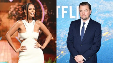 Maya Jama and Leonardo DiCaprio