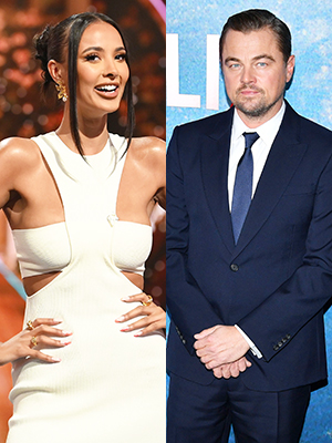 Maya Jama and Leonardo DiCaprio