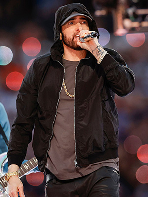Eminem performing
