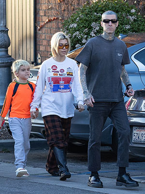 Kourtney Kardashian, Travis Barker, Reign Disick