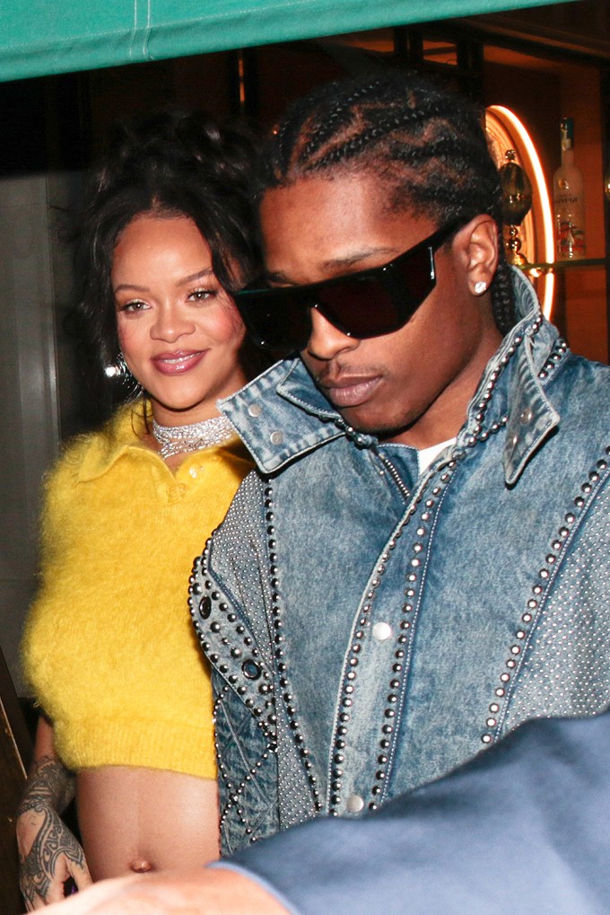 Rihanna & A&AP Rocky Grab Dinner In Paris