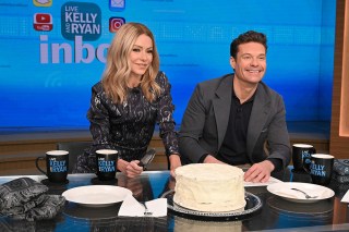 LIVE! WITH KELLY AND RYAN - 2/8/23 - “Live! With Kelly and Ryan,” airs weekdays in syndication on ABC.  
(ABC/Lorenzo Bevilaqua) 
KELLY RIPA, RYAN SEACREST