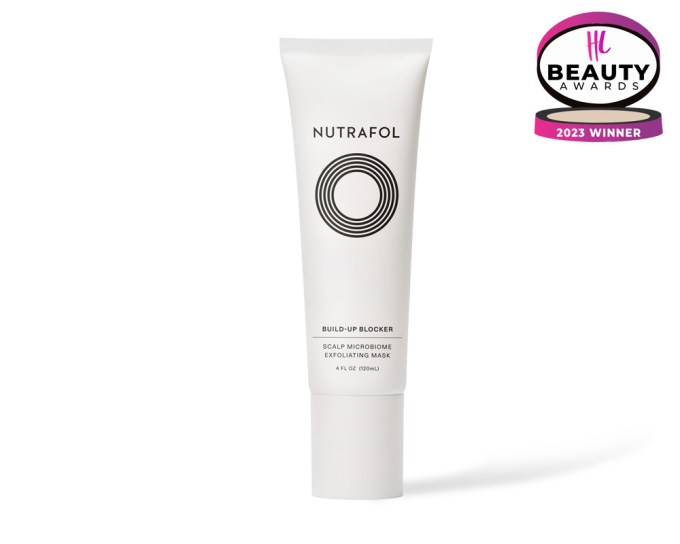 BEST HAIR MASK – Nutrafol Build-Up Blocker Mask, $49, nutrafol.com