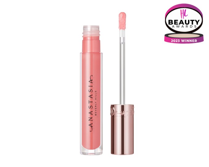 BEST LIP GLOSS – Anastasia Beverly Hills Lip Gloss Shade Extensions, $20, anastasiabeverlyhills.com