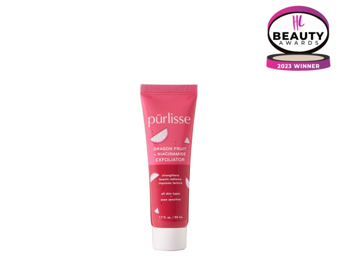 BEST EXFOLIATOR – Purlisse Dragon Fruit + Niacinamide Exfoliating Face Polish, $35, purlisse.com