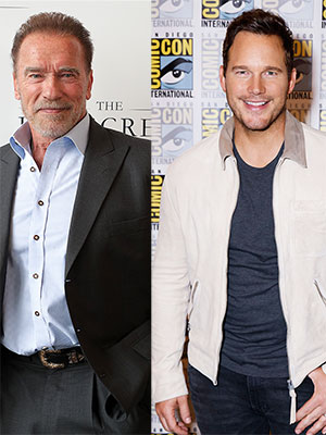 Arnold Schwarzenegger chris pratt praise