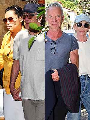 Robert De Niro, Tiffany Chen, Sting, and Trudie Styler