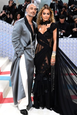 Taika Waititi and Rita Ora
The Metropolitan Museum of Art's Costume Institute Benefit, celebrating the opening of the Karl Lagerfeld: A Line of Beauty exhibition, Arrivals, New York, USA - 01 May 2023