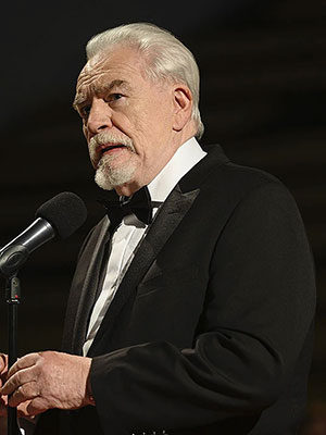 brian cox reacts logan roy's death