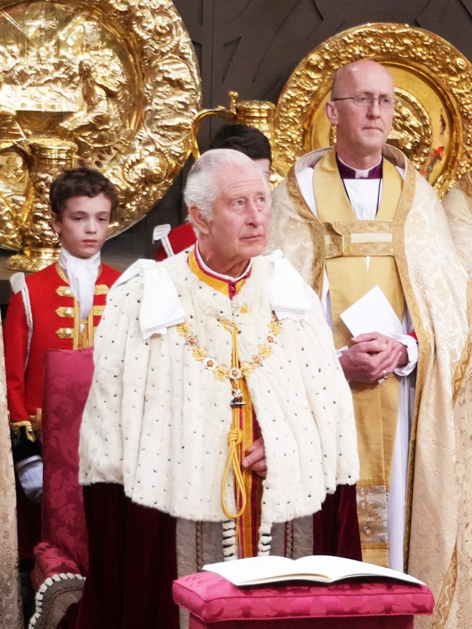 King Charles During The Coronation