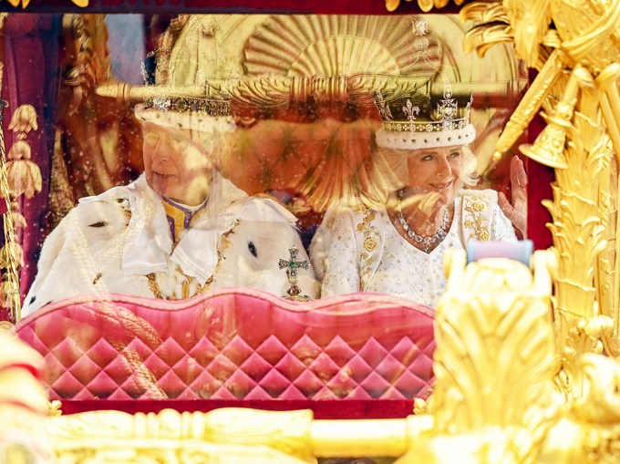 King Charles & Queen Camilla On Their Way To Buckingham Palace