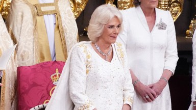 Camilla Parker Bowles at King Charles' coronation