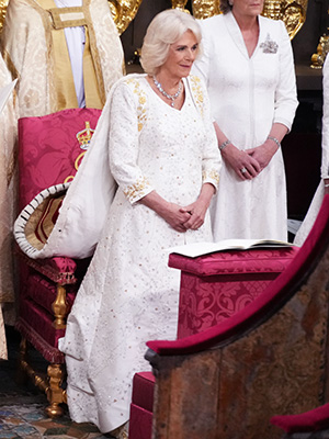 Camilla Parker Bowles at King Charles' coronation