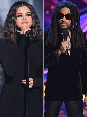 Selena Gomez and Lenny Kravitz