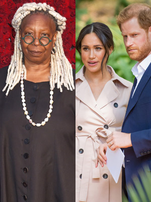 whoopi goldberg harry and meghan car chase