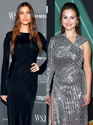 hailey bieber reacts to selena gomez drama
