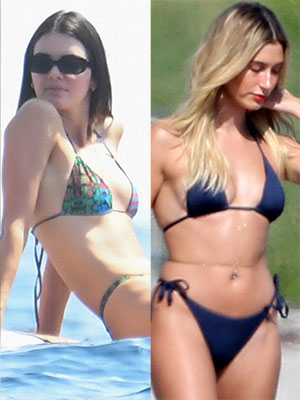 Kendall Jenner, Hailey Bieber