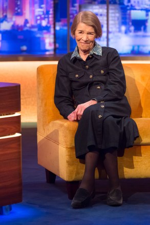 Mandatory Credit: Brian J Ritchie/Hotsauce Editorial Use Only. No Merchandising
Mandatory Credit: Photo by Brian J Ritchie/Hotsauce/Shutterstock (10492115cw)
Glenda Jackson
'The Jonathan Ross Show', TV show, Series 15, Episode 13, London, UK - 07 Dec 2019